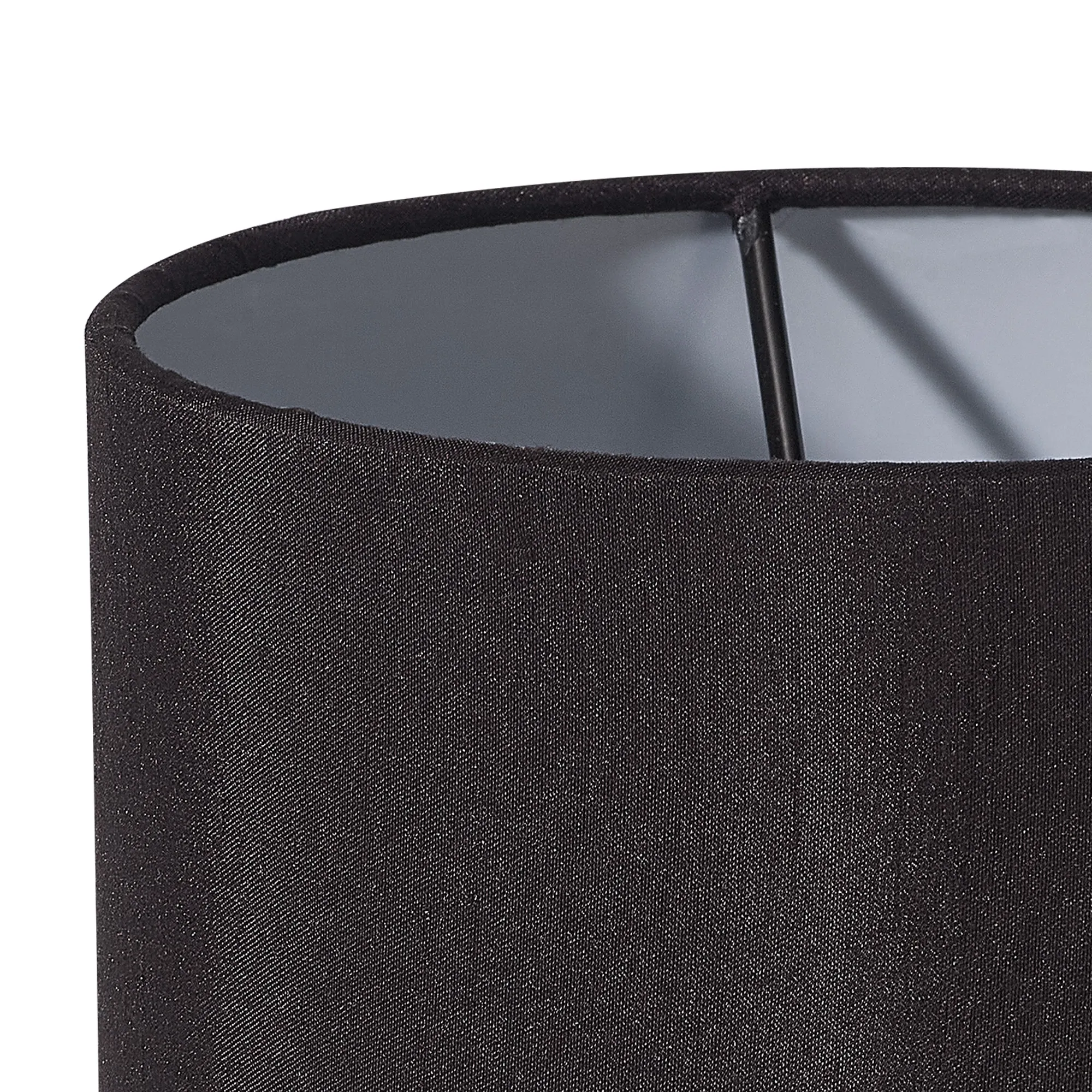 Serena 16cm Faux Silk Fabric Shade Black, White D0867  Deco Serena